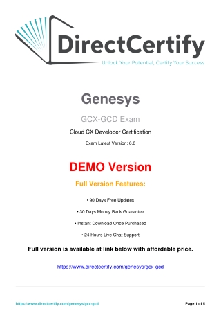 "GCX-GCD Q&A in a Simple and Comprehensive PDF Format"