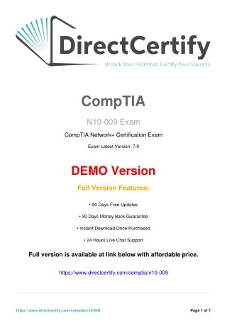 "N10-009 Q&A in a Simple and Comprehensive PDF Format"