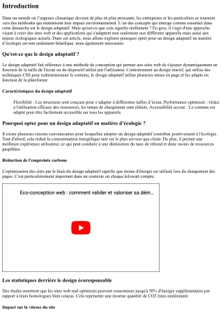 Pourquoi opter pour un design adaptatif en matière d’écologie ?