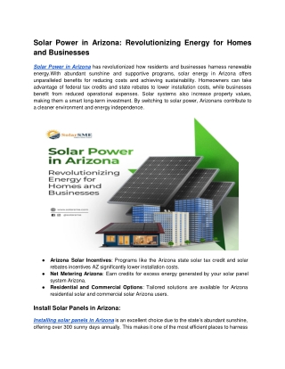 Solar Power in Arizona (1)