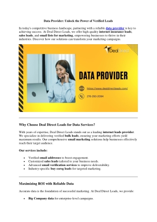 data provider