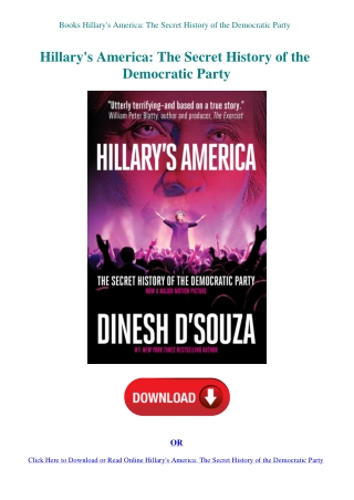Books Hillary's America The Secret History of the Democratic Party