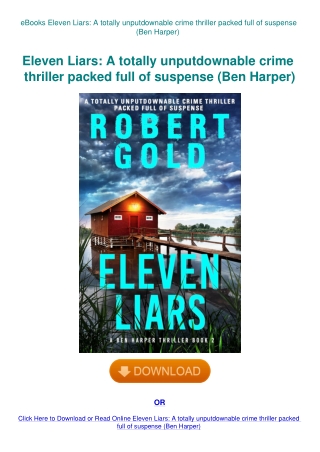 eBooks Eleven Liars A totally unputdownable crime thriller packed full of suspense (Ben Harper)