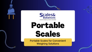 Portable Scales for Convenient Weighing Solutions