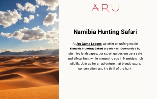 Ultimate Namibia Hunting Safari Adventure