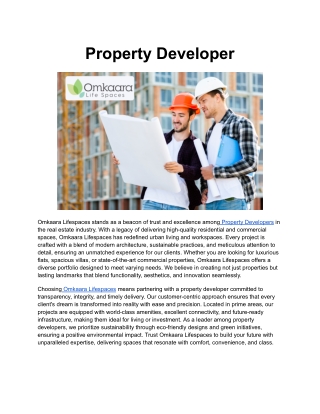Property Developers