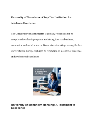 University of Mannheim (1)