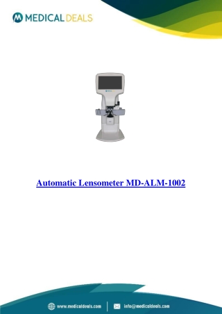 Automatic-Lensometer-MD-ALM-1002