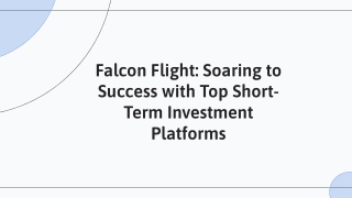 Falcon: The Top Short-Term Investment Platform for Smart Returns