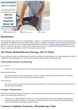 The Science Behind Physical Therapy: How It Works