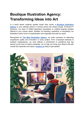 Boutique Illustration Agency_ Transforming Ideas into Art