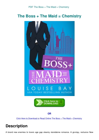 PDF The Boss   The Maid = Chemistry