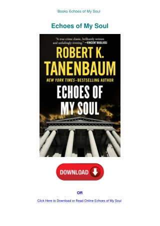 Books Echoes of My Soul