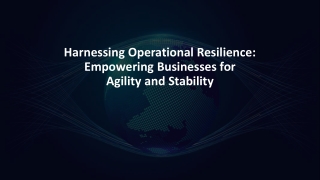 Operational Resilience - Business Continuity - Web Synergies