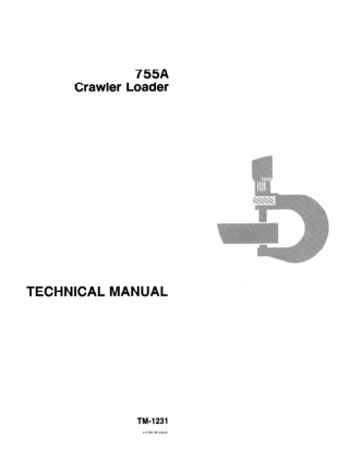 JOHN DEERE 755A Crawler Loader Service Repair Manual Instant Download