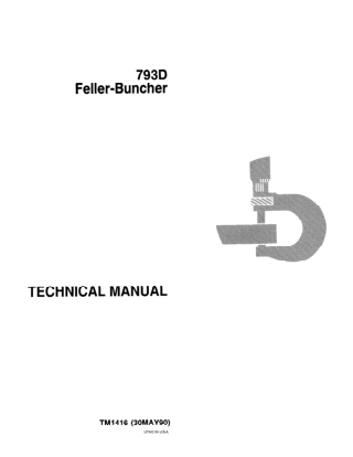 JOHN DEERE 793D FELLER-BUNCHER Service Repair Manual Instant Download