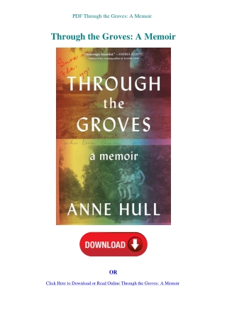 PDF Through the Groves A Memoir