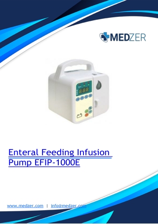 Enteral Feeding Infusion Pump EFIP-1000E