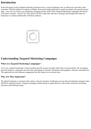 Targeted Marketing Campaigns that Reach Your Ideal Customer - Social Cali
