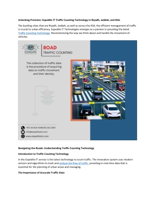 Exp Traffic Counting Technology in KSA