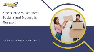 Stress-Free Moves Best Packers and Movers in Gurgaon