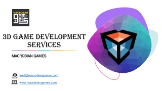 3d game development services