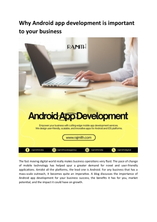 Android App Development Company In Gurgaon