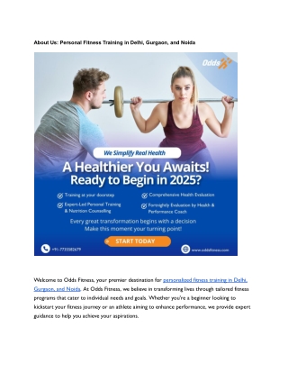 About Us_ Personal Fitness Training in Delhi, Gurgaon, and Noida