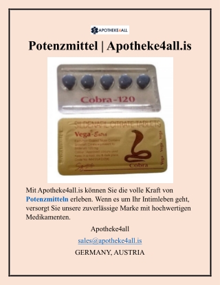 Potenzmittel  Apotheke4all.is