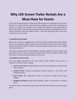 Why LED Screen Trailer Rentals Are a Must-Have for Events.docx
