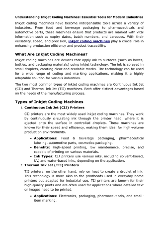 Understanding Inkjet Coding Machines_ Essential Tools for Modern Industries