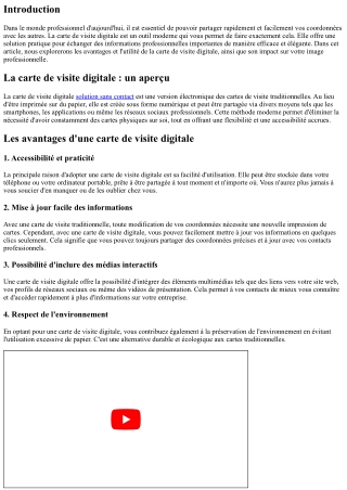 La carte de visite digitale : un moyen pratique de partager vos coordonnées prof