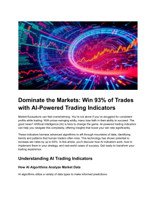 Dominate the Markets: Win 93% of Trades with AI-Powered Trading Indicators.