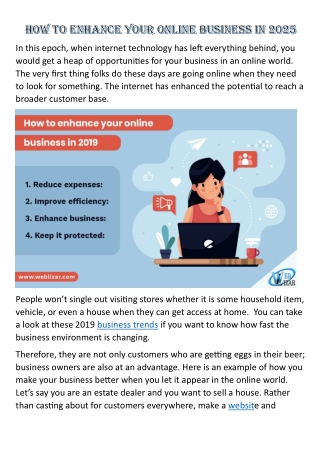 How to enhance your online business in 2025