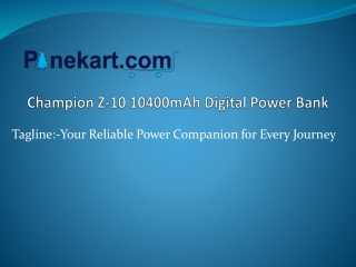 Champion Z-10 10400mAh Digital Power Bank