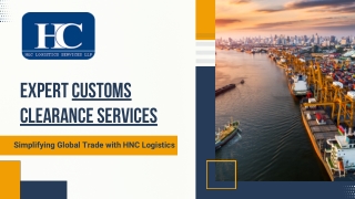 Streamline Your Business with Expert Customs Clearance Services