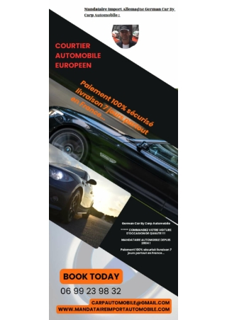 Courtier automobile