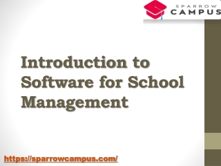 Sparrow Campus - Transforming School Management with Smart Software Solutions