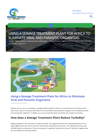 SEWAGE SEWER WATER RECYCLING PLANT MANUFACTURER