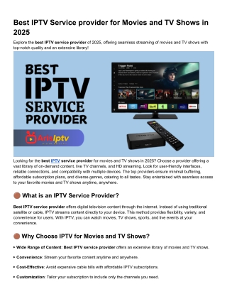 Best IPTV Service provider for Movies and TV Shows in 2025 (1)