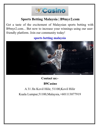 Sports Betting Malaysia B9myr2.com