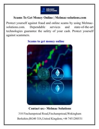 Scams To Get Money Online Melmac-solutions.com