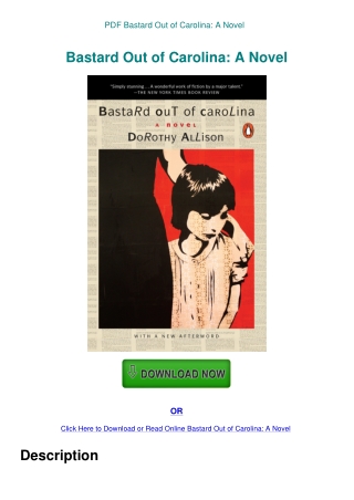 PDF Bastard Out of Carolina A Novel