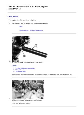 John Deere PowerTech 2.9L Diesel Engine Diagnostic Service Repair Manual Instant Download (CTM125)