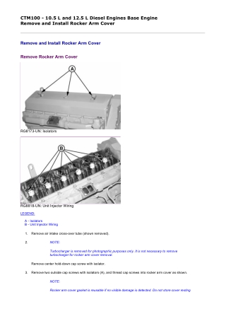 John Deere PowerTech 10.5L and 12.5L Diesel Base Engine Service Repair Manual Instant Download (CTM100)