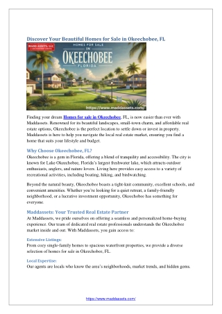Discover Your Beautiful Homes for Sale in Okeechobee
