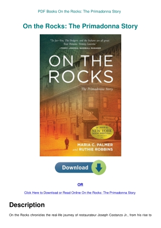 PDF Books On the Rocks The Primadonna Story