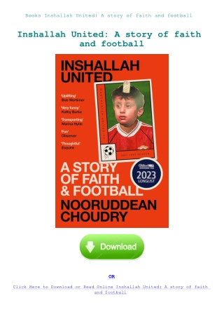 Books Inshallah United A story of faith and football