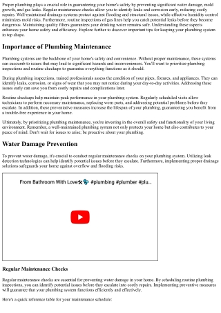 The Role of Proper Plumbing in Home Safety