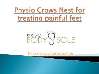 Physio Crows Nest for treating painful feet
